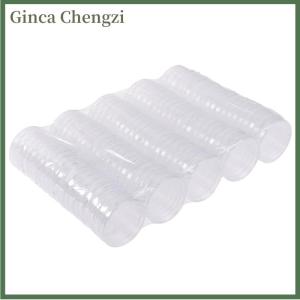 Ginca กล่องใส่เหรียญ27มม. 100ชิ้น กล่องใส่เหรียญกล่องแสดงแบบกลม