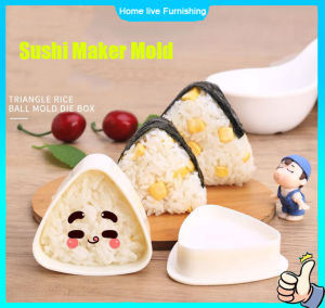 Sushi Maker Mold Triangular Rice Ball Mold Food Press Mold DIY Onigiri Rice Ball Tools Kitchen Gadget