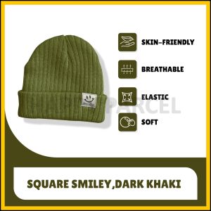 Smiley Face Baby Beanie Baby Cap Baby Hat Wool Knitted Topi Budak Lelaki Topi Budak Perempuan Boy Girl Beanie Kid Beanie