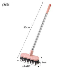 Floor Scrub Brush with Long Handle Multi-Purpose Hardwood Floor Scrubber Home Stiff Bristles Deck Brush Cleaning TooL