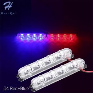 Cutora 2Pcs Strobe Police Light 4 LED Car Truck Motorcycle Flashing Emergency Warning Rear Tail Brake Stop Led Lights Lamp
