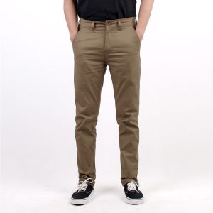 celana chinos panjang pria slimfit kerja harian santai casual formal mocca