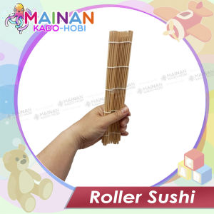 HOBI KOLEKSI PENGGULUNG ROLLER SUSHI BAHAN BAMBU BAMBOO ALAS TATAKAN CETAKAN NASI SUSI BENTO