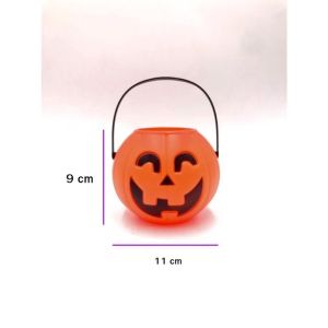 WEIHUIMEI ฮาโลวีนลดราคา ถังฟักทอง มี 2 ขนาด (6.5ซม./10.5ซม.) ฟักทองฮาโลวีน ตกแต่ง Halloween อุปกรณ์ตกแต่ง ถัง ของตกแต่ง รวมของตกแต่ง ฟักทอง อุปกรณ์ฮาโลวีน