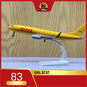 Mô hình máy bay DHL Boeing 737 20cm chất liệu kim loại bền đẹp