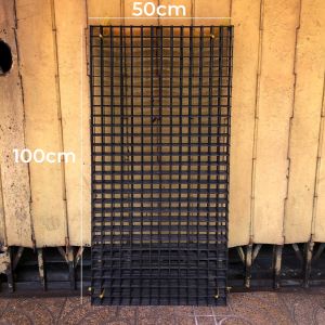 Tấm Lưới Sắt Ô Vuông 50x100cm Đen Trắng Đa Năng Sơn Tĩnh Điện Lắp Ráp Kệ Treo Phụ Kiện Bán Hàng Decor Trang Trí Phòng