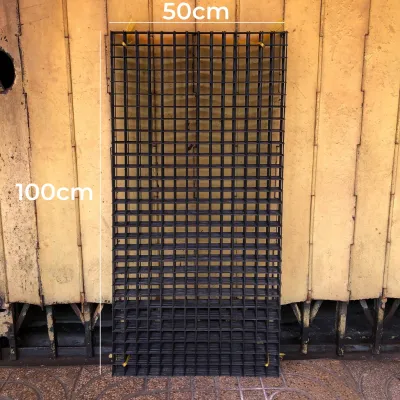Tấm Lưới Sắt Ô Vuông 50x100cm Đen Trắng Đa Năng Sơn Tĩnh Điện Lắp Ráp Kệ Treo Phụ Kiện Bán Hàng Decor Trang Trí Phòng