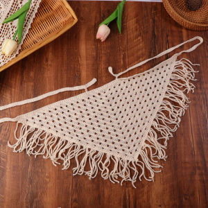 Korean Mesh Waist Scarf Layered Ass Curtain Fashion Headscarf Womens Waist Triangular