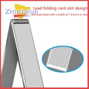 zhanjietun Fish Lead Sheet Roll Plate With Card Slot Sinkers Lead Sheets Strip Sinker Sheeting Strip Lead Roll Tape Portable Fishing Tackle