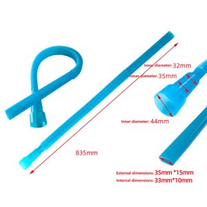 ROUGH SUCCESSFUL77RO7 Long Flat Tube Vacuum Cleaner Extension Tube Universal Vacuum Cleaner Accessories Vacuum Hose Attachment Practical Long Reach Vacuum Cleaner Crevice Tube For Lint Removal