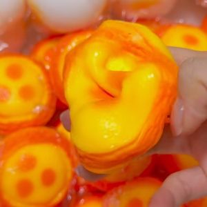 Egg Tart Shaped Squeeze Ball Caramel Crunchy Handmade Squishy Portable Diy Fidget Accessory For Stress Relief & Cute Desk Play