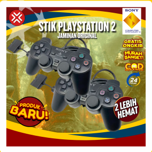 [ NEW PROMO 2 PCS ] Stik Stick PS2 Playstation 2 Kabel Wired Getar - Kualitas Terjamin 100%