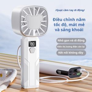 🌈Sản Phẩm Bán Chạy🌈Quạt Cầm Tay Turbo Năm Tốc Độ/ Quạt Cầm Tay Gió Mạnh Sạc USB Di Động