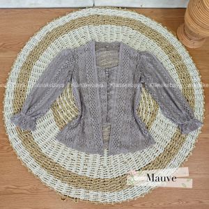 Cherrykebaya (HANYA KEBAYA) Baju Kebaya Brokat Malika Bet Pecah Lengan Kerut Bali Wisuda Modern Murah