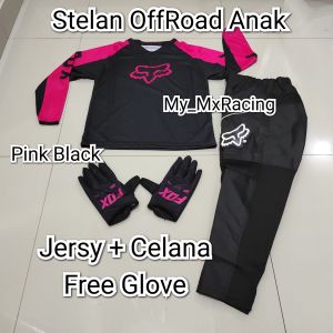 PROMO STELAN ANAK Jerseyset TRAIL CROSS- Jersey set Trail ANAK 4 SAMPAI 12 TAHUN- BISA BAYAR DI TEMPAT Jersey & Celana Motocross - Jersey Trabas F04- Jersey Stelan MX Cross - Satu Set Jersey & Celana FREE GLOVES - Jersey PREMIUM - Celana Cordura