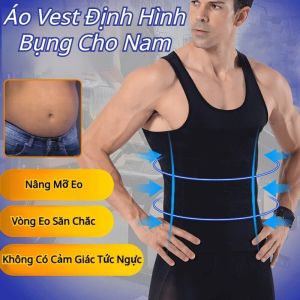 Áo Nịt Bụng Nam Cao Cấp Áo Định Hình Thể Thao Thoáng Khí Co Giãn 4 Chiều Phù Hợp Tập Gym Và Mặc Hàng Ngày