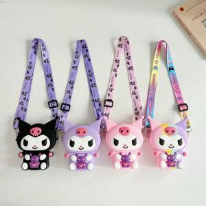 Tas Karakter Anak Tas Silikon Bag Kuromi Tali Panjang Salempang