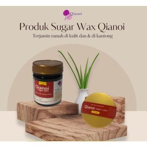 QIANOI SUGAR WAXING KIT SEPAKET PENCABUT PENGHILANG BULU KETIAK KAKI DAN BADAN NATURAL SUGAR WAX AMPUH ALAMI SAMPAI AKAR HAIR REMOVAL MISS V AMAN SEMI PERMANEN