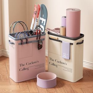 Yoga mat storage basket home sports and fitness equipment storage box foldable fabric storage bag yoga bucket 2024