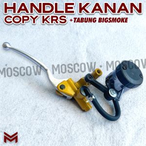 MASTER REM Kanan Yoshlmura HANDLE KRS TABUNG BESAR Gold Chrome PNP Nmax Pcx Beat Vario Scoopy Revo Supra Sonic Mio Xeon Jupiter Maxi Lexi Aerox Xride Fino Soul Freego  R25 KLX Crf Trail Genio Cros Vixion Byson Forza Scorpio Cb150r Megapro Versa Thu