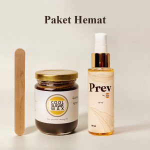 Coolsugar Wax Jar M - Sugar Wax Tanpa Pewarna Parfum dan Skincare - Sugar Waxing Kit + Paket Hemat