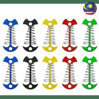Adjustable Fishbone Tent Pegs – Spring Deck & Awning Anchors for Camping Hiking Outdoor Tent