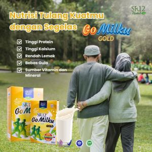 SR12 Gold Gold & Ginseng & Pektin Powder - Suplemen Kesehatan Tulang dan Sendi untuk Lansia