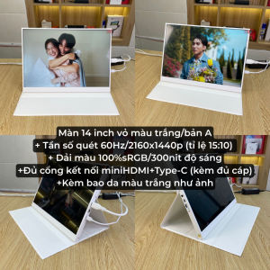 Màn hình di động 14 inch IPS 2.5K TypeC Thunderbolt - Tặng kèm bao da