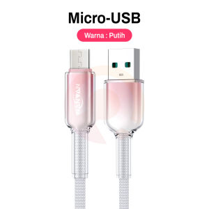 [RO ACC] NANVAN NVN-KD70 KABEL FAST CHARGING 120W BRAIDED DESAIN TRANSPARAN FOR TYPE C/TYPEC TO IPHONE