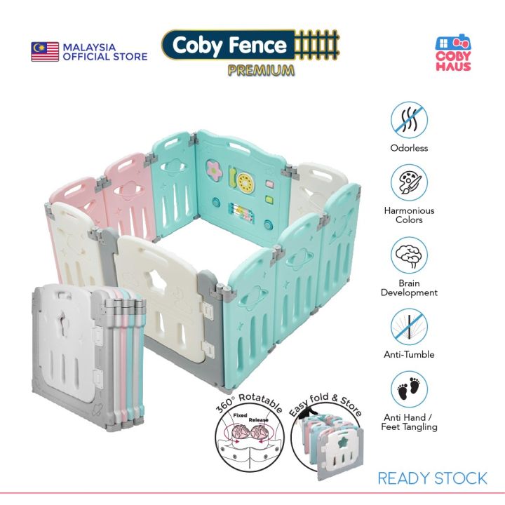 Coby House Rack Coby Haus - Space Saving Easy to Carry - Premium Foldable Fence (12+2 ...