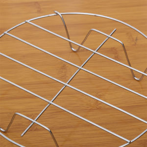 ขาตะแกรงสแตนเลส อุปกรณ์เสริม สำหรับหม้อทอดไร้น้ำมัน ขาตั้งสแตนเลส Single layer steaming rack