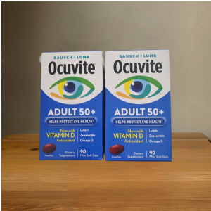 Ocuvite Adult 50+ & Vitamin D 2 boxes X 90 soft Gel (180 pcs) 04/27