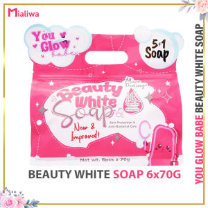 B1T1 You Glow Babe Beauty White Soap 70g Sabon Pampaputi Whitening Moisturizing Exfoliating Facial Body Wash Moisturizer Glycerin Shea Butter Acne Pimple Pores Pekas Melasma Scar Blemishes Blackheads Wrinkles Dark Spots Hydrating Beauty Glass Skin Care