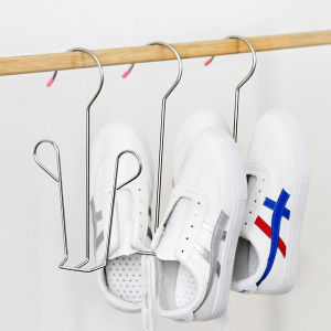 Móc treo phơi giày dép inox không gỉ/Giá treo giay dép tiện lợi nhanh khô khung móc cứng cáp có thanh ngang dưới đáy
