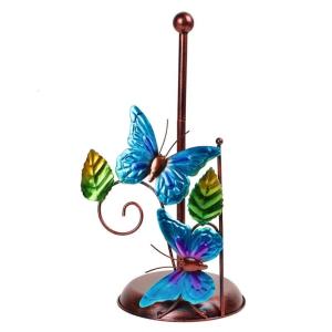 Modern Butterfly Iron Tissue Holder Stand Modern Iron Butterfly Decoration Pedestal for Holding Toilet Paper in Any Room