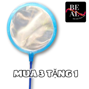 Combo Vợt Nano 10cm vớt bobo trùn chỉ dọn dẹp bể cá - an toàn cho cá dễ dàng sử dụng