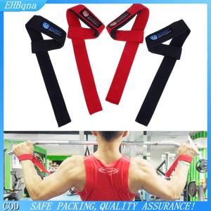 [COD] 2X Padded weight lifting straps training gym gloves hand bar wrist wraps support
