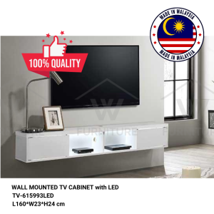 Wfurniture 4 Feet 5 Feet TV cabinet Rak Tv console Almari Tv Media Storage Cabinet