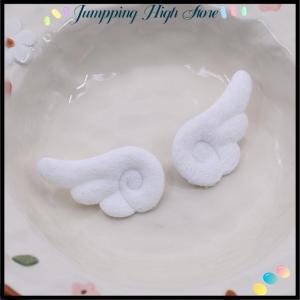 【Jumpping】 1 Pair Small Angel Wings Brooch Japanese Style Sweet Clothes Decor Y2K Plush Bag Hat Accessories