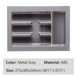 ICIC Cutlery Spoon and Fork Organizer Rack Drawer Organizer Utensil Flatware Tray Fits for Pull Out Kitchen Cabinet