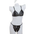 Lingerie Seksi Bra Set Sexy Lingerie Lace Transparent Open Bra G-String Bikini A1290. 