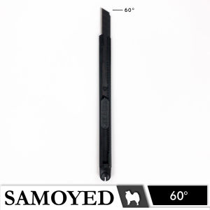 SAMOYED CU-90BK Cutter / Kater Kecil Hitam 30 / 60 Derajat / Degrees Stainless All Black