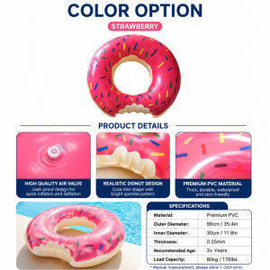 Inflatable Swimming Ring for Kid and Adult Pool Float Seat Cute Water inflatable Swim ring