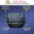 Giỏ Xe Dream Đựng Đồ Hàng Đẹp Dày Dặn TD Tem Honda - Rổ Dream, Rổ Xe Máy Dream Hàng Cao Cấp Lắp Dream Thái, Dream Việt. 