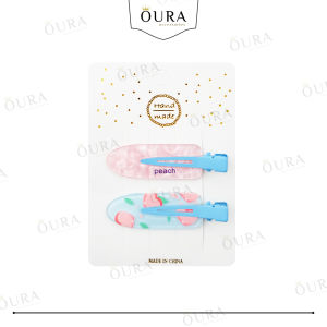 Jepit Rambut Poni Wanita Model Seamless Set 2 Pcs Motif Lucu Aesthetic Hair Clips Fashion Korean Style Aksesoris