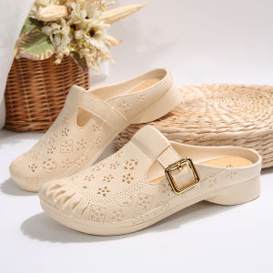 [Free Shipping] Summer 2026 New Fashion WomenS Half-Toe Slippers For Home And Outdoor Wear Versatile Comfortable Casual Low-Heeled Sandals