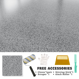 5 in 1 Epoxy Floor Paint Water-Based 1kg/2kg/5kg Gloss & Matte Protective Waterproof and Sunscreen Coating + Varnish COC