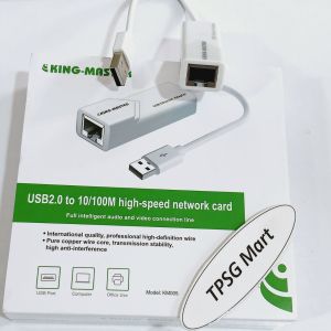 Cáp chuyển USB ra Lan / USB 2.0 ra Lan (RJ45) 10/100Mbps dây 20Cm