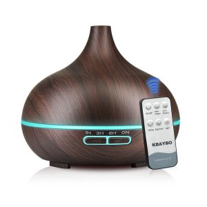 550ML 7 Color LED Lamp Wood Grain Air Humidifier For Room Purifier Ultrasonic Aromatherapy Diffuser Ultrasonic With Helping Sleep