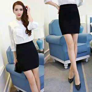 (COD ) MM R0000 MINI IMPORT OFFICIAL PENCIL SKIRT + ( GRATIS ONGKIR ) midi rok span pensil katun wedges impor